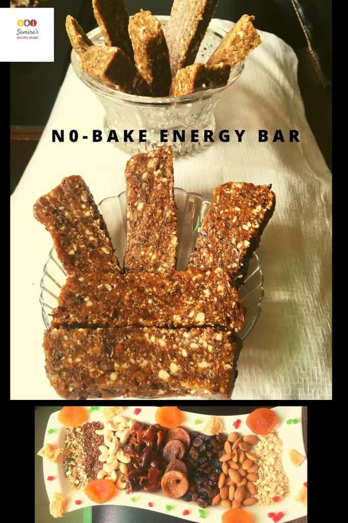 No-Bake Energy Bar for pinterest
