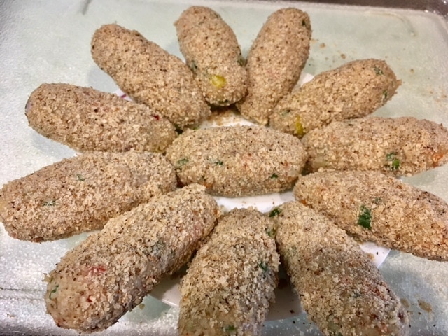 Prepare all croquettes like this