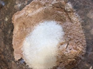 Mix sugar or jaggery powder