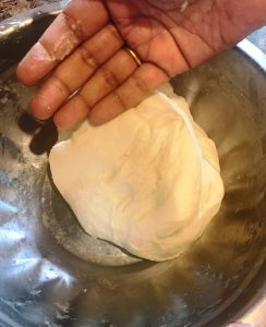 Knead the flour