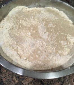 Mix salt, sugar and instant yeast in the flour