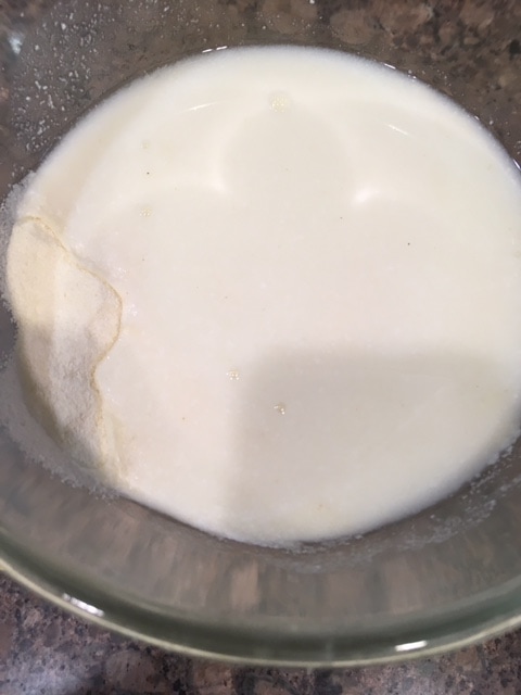 Make batter using curd and water