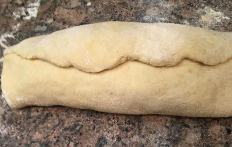Making stuffed bread
