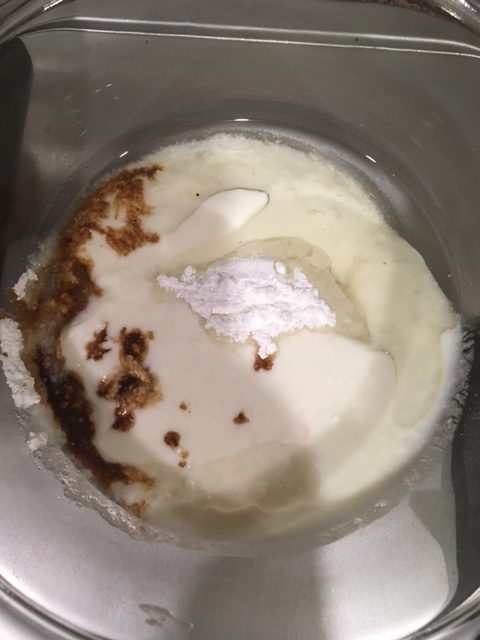mix oil, curd and vanilla essence