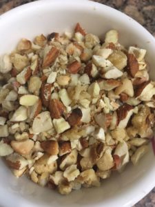 Chop mixed nuts