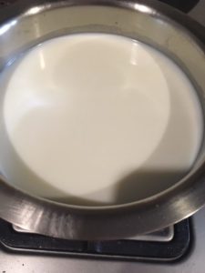 Boil milk