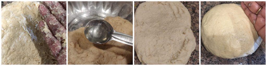 knead the dough till it stops sticking
