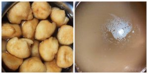 Vadas soaked in plain water
