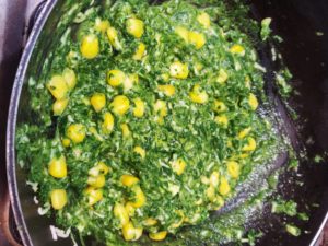 Filling for spinach bread