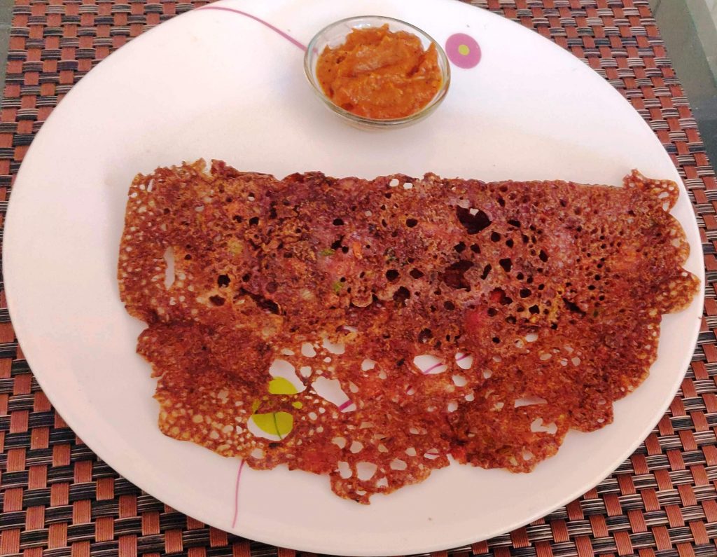 Instant Ragi Dosa Recipe without Rice Glutenfree Dosa