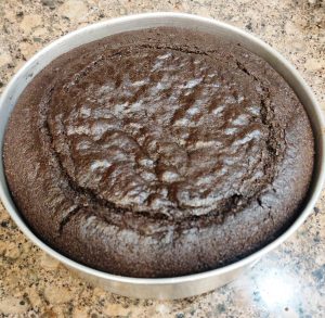 cake out of the oven