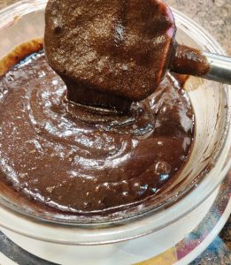 Chocolate Mud Cake batter