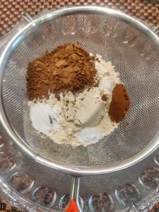 Sift dry ingredients